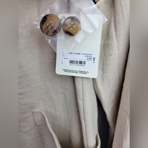 ANA A New Approach Casual Blazer Womens Cotton Linen Blend Size XL - Picture 6 of 11